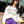 Colorblock Mardi Gras Glitter Script Sweater- White (Women's)