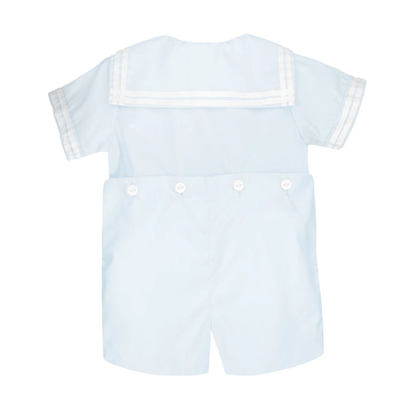 Nautical Sailor Bobby Suit- Light Blue