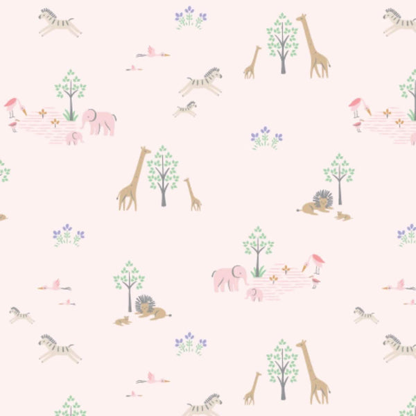 Pink Serene Safari Footie