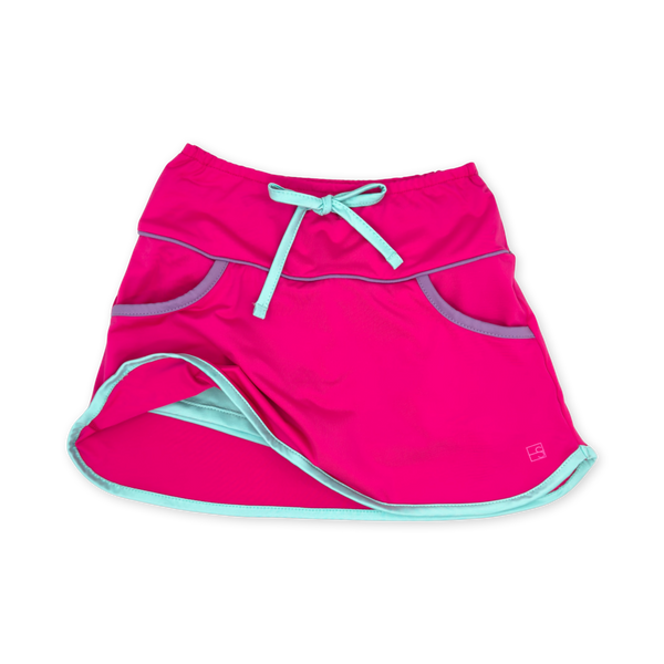 Tiffany Skort- Power Pink, Totally Turquoise