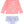 Skirted Flutter Rash Guard Bikini- Pink Seas The Day