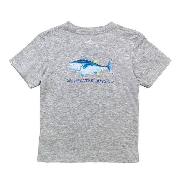 Tuna SS Graphic Tee- Grey Heather