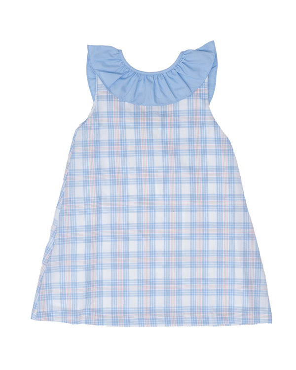 Ally Kole Dress- Pink & Blue Plaid