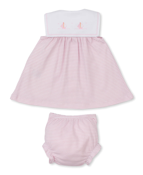 Saturday Regatta Dress Set- Pink Stripe