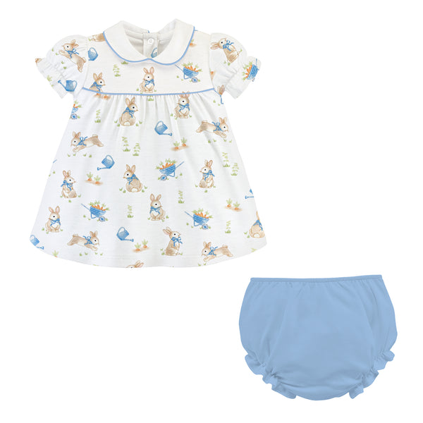 Bunny's Garden Printed Diaper Set