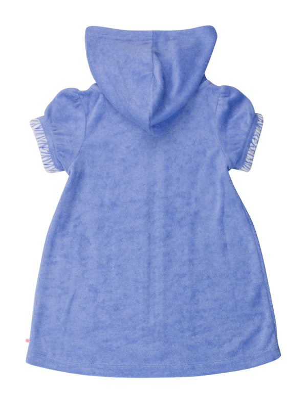 Terry Full-Zip Cover Up- Periwinkle Blue