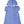 Terry Full-Zip Cover Up- Periwinkle Blue