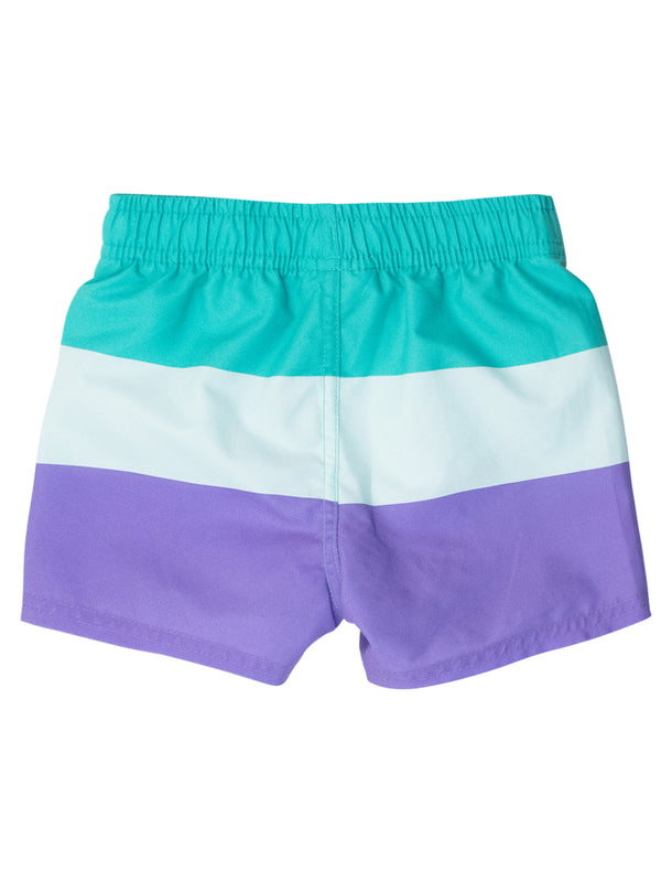 Swim Trunks- Green Purple Colorblock