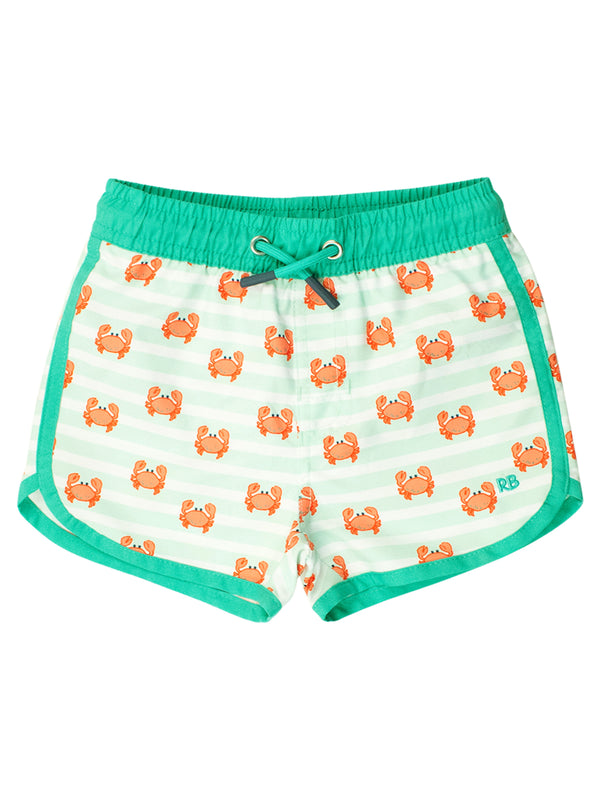 Dolphin Hem Swim Trunks- Crabby Cove