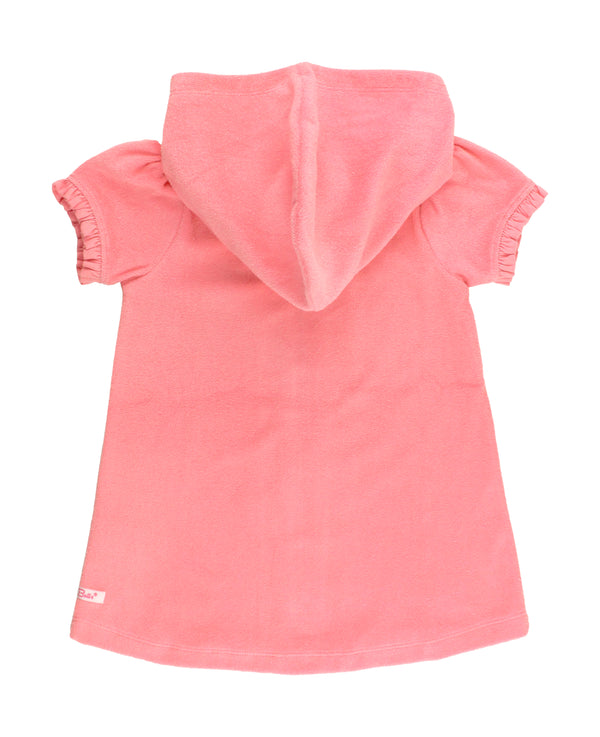 Terry Full-Zip Cover Up- Bubblegum Pink