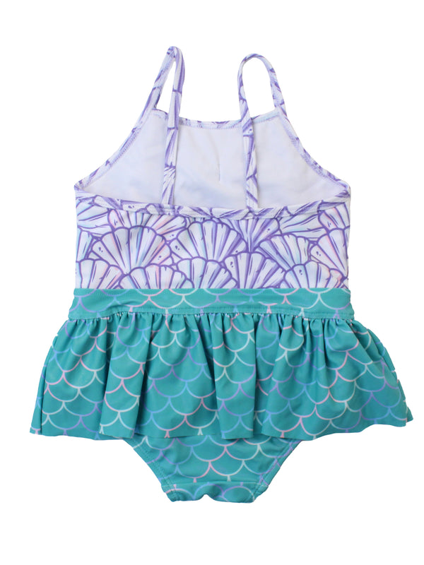 Big Bow Skirted One Piece- Magical Mermaid