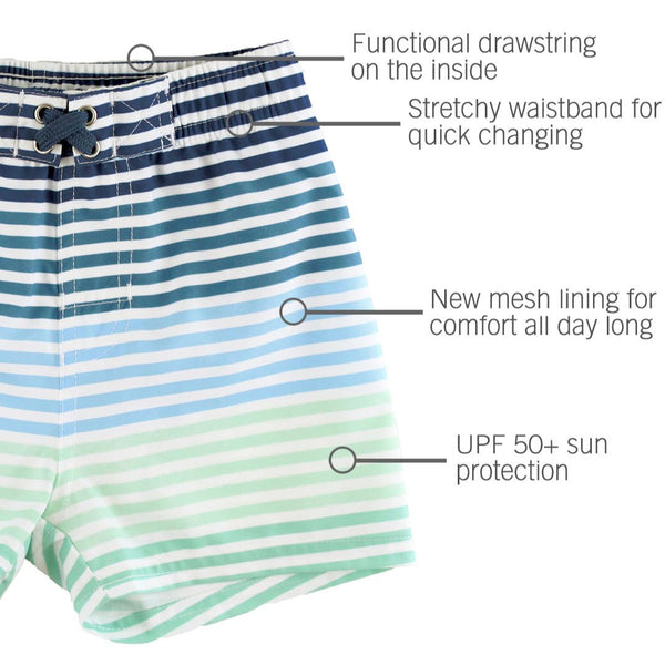 Swim Trunks- Coastal Stripe