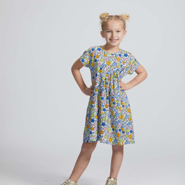 Swoop Dress- Cartoon Floral