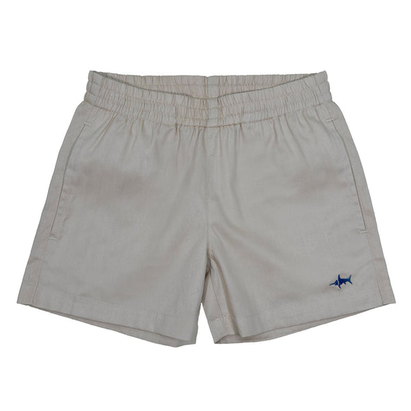 Naples Elastic Waist Shorts- Khaki