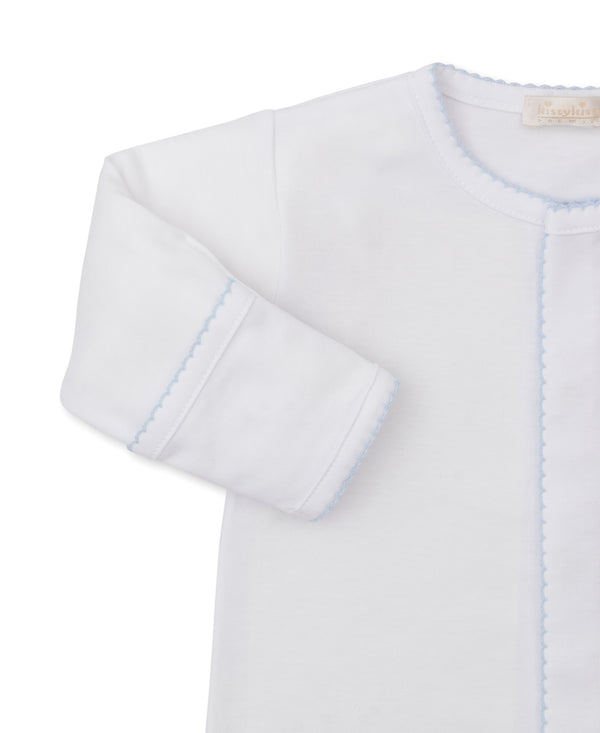 Premier Baby Bunny Patch Footie- White/Blue