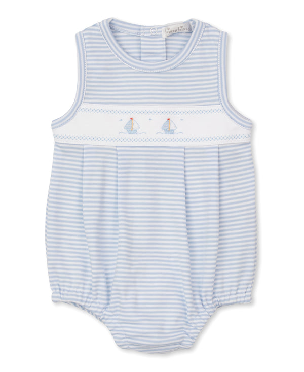 Saturday Regatta Bubble- Light Blue Stripe