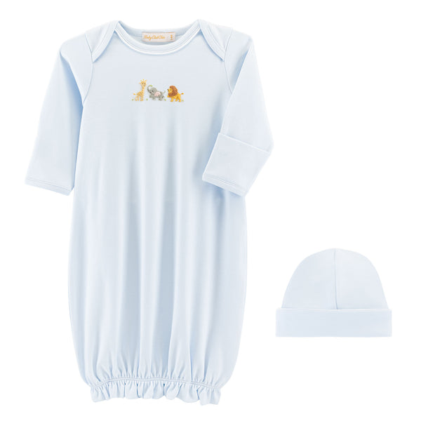 Safari Adventure Gown & Hat Set- Lt.Blue