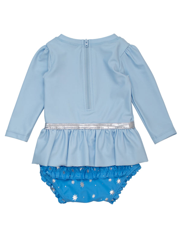 Glass Slipper Princess Bow Skirted LS One Piece