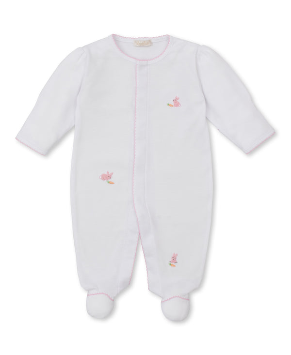 Premier Baby Bunny Patch Footie- White/Pink