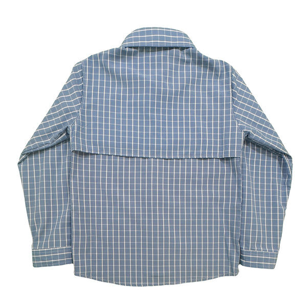 Flagler Fishing Shirt- Blue/White Plaid