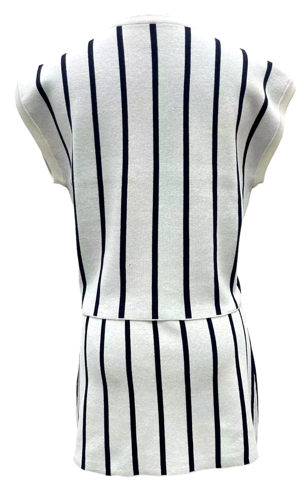 Black & White Stripe 'Play Ball' Top- (Women's)