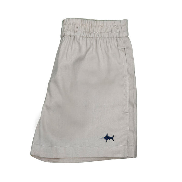 Naples Elastic Waist Shorts- Khaki