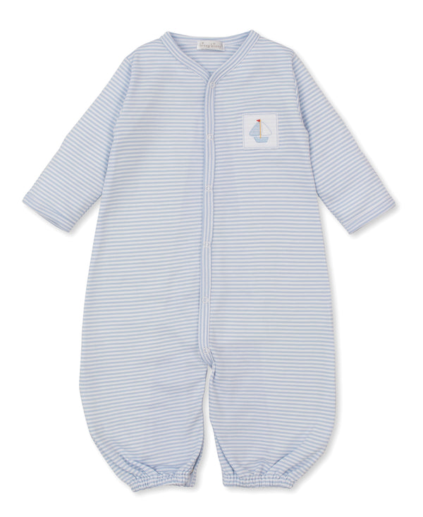 Saturday Regatta Conv Gown- Light Blue Stripe