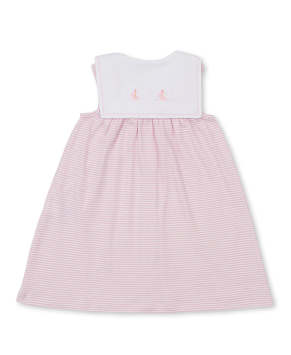 Saturday Regatta Dress Set- Pink Stripe