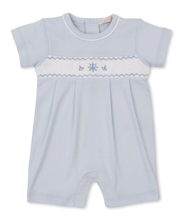 Summer Medley Smocked Playsuit- Light Blue