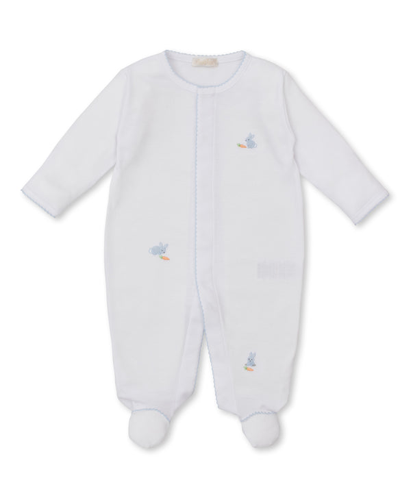 Premier Baby Bunny Patch Footie- White/Blue