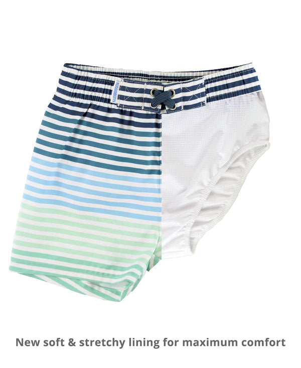 Swim Trunks- Coastal Stripe