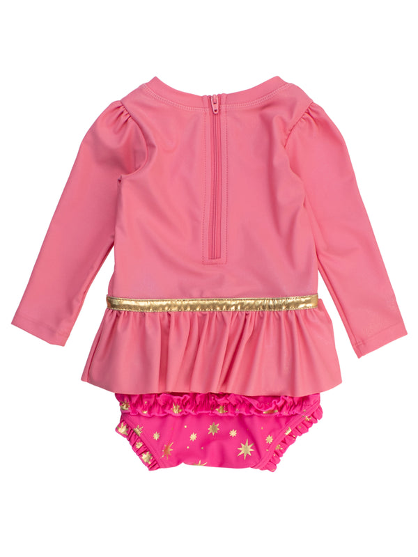 Sleeping Princess Bow Skirted LS One Piece