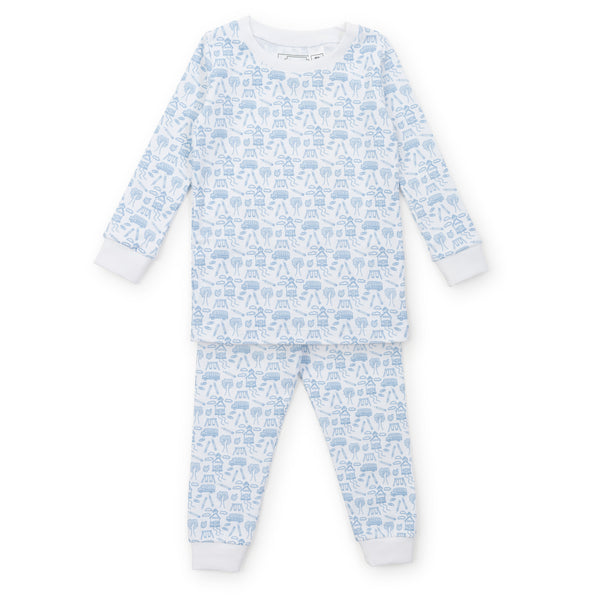 Grayson Pajama Set- School Days Blue