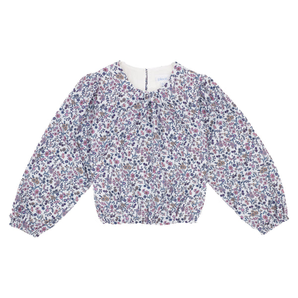 Wren Top- Purple Floral