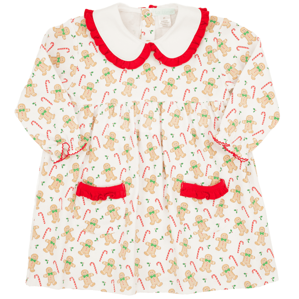 Gingerbread Man Print Pima Dress