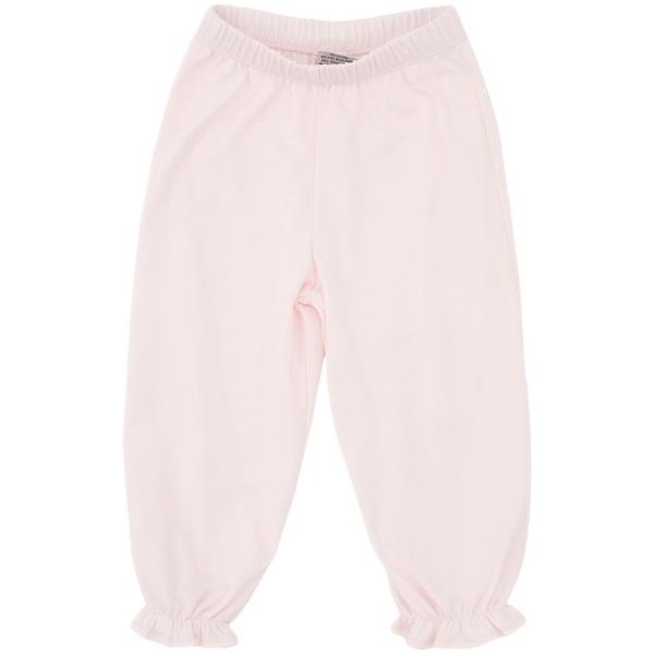 Ruffle Bloomer Pants- Light Pink Stripe