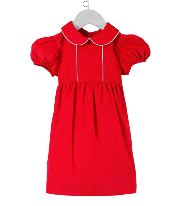 Claire Dress- Red Corduroy