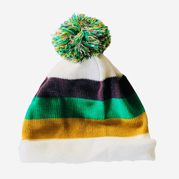 Mardi Gras Pom Pom Beanie