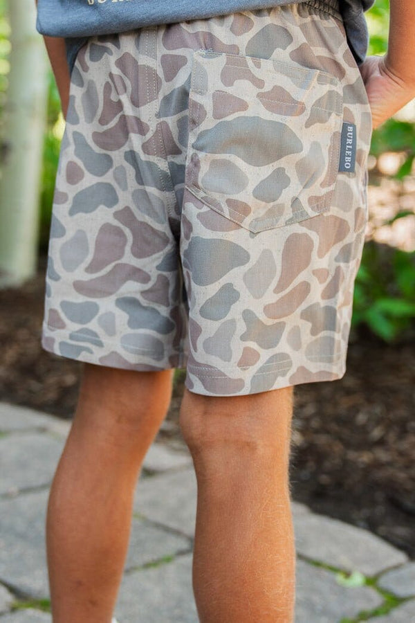 Youth Athletic Short- Classic Deer Camo