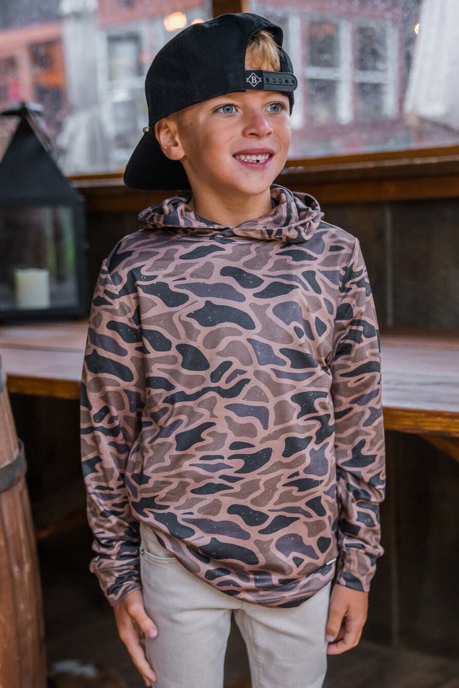 Youth Performance Hoodie Gauge Camo