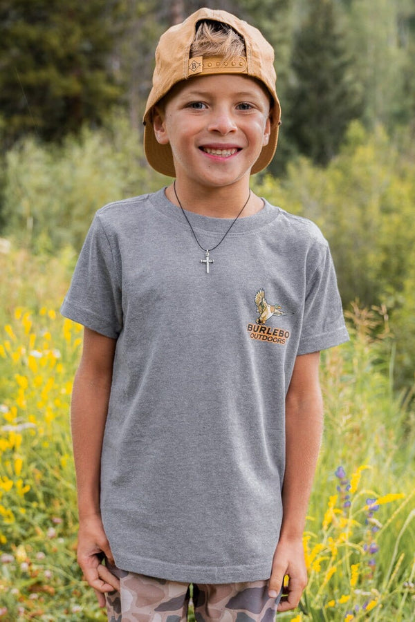 Youth Tee Timber Ducks- Dark Heather Grey