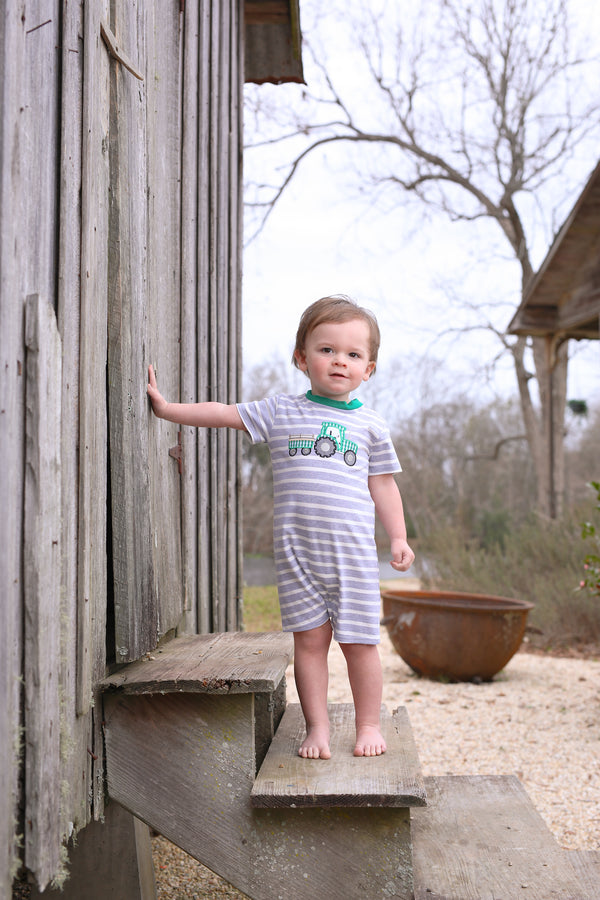 Tractor Applique Romper