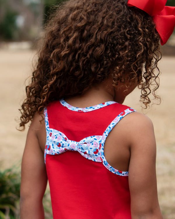 Sweet Land Of Liberty Floral Short Set