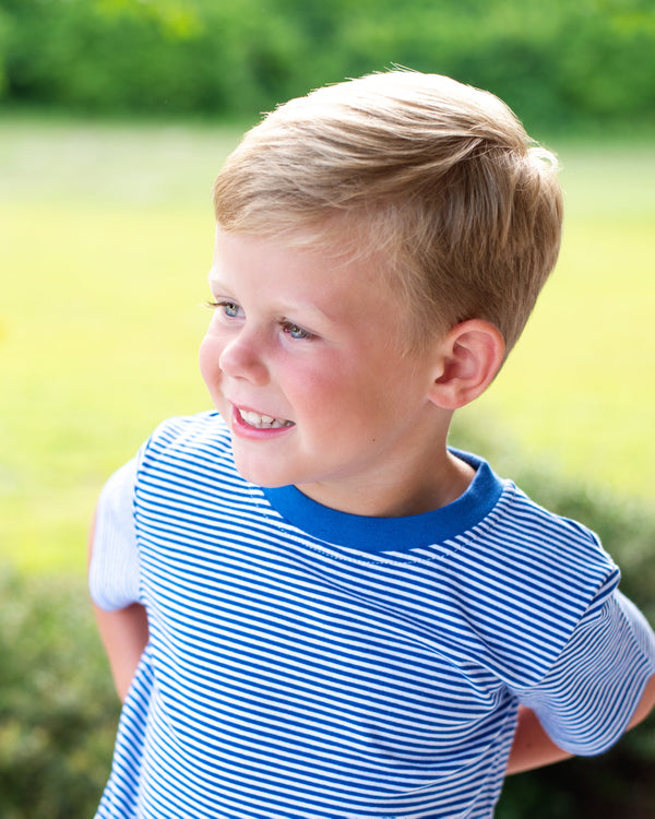 Graham Shirt- Royal Blue Stripe