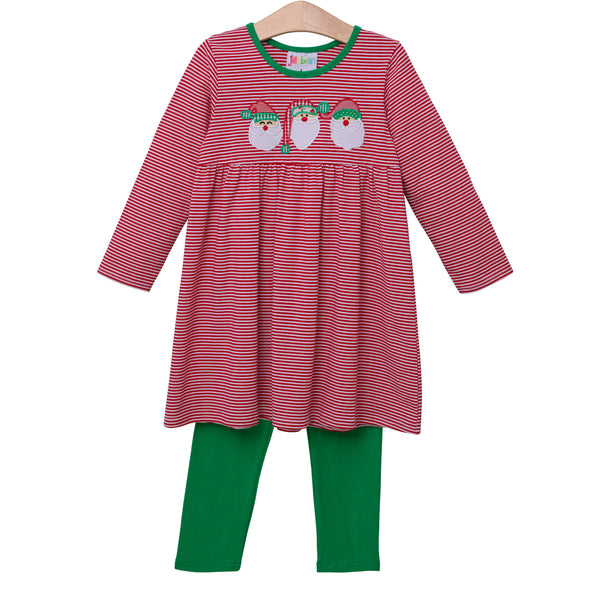 Santa Trio Pants Set- Girl