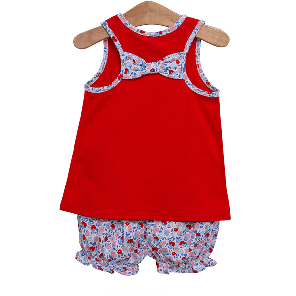 Sweet Land Of Liberty Floral Bloomer Set