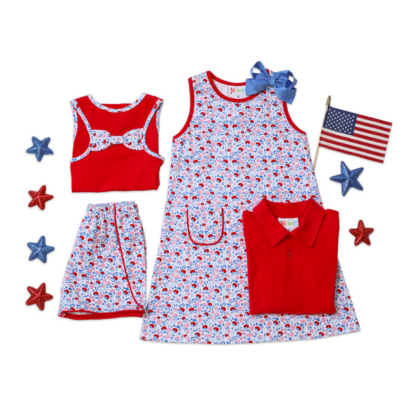 Sweet Land Of Liberty Floral Pocket Dress