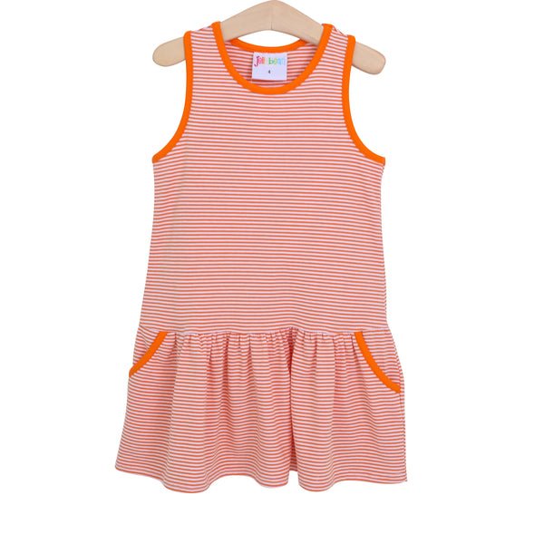 Bow Back Cheer Dress- Orange