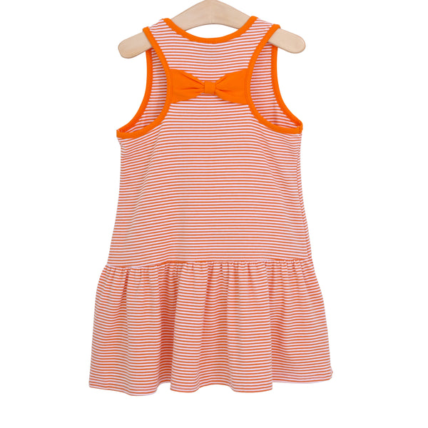 Bow Back Cheer Dress- Orange