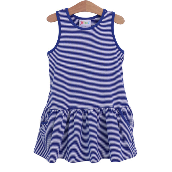 Bow Back Cheer Dress- Royal